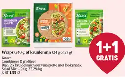 Delhaize Knorr Wraps of kruidenmix aanbieding