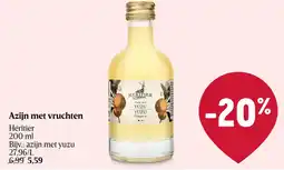 Delhaize Héritier Azijn met vruchten aanbieding