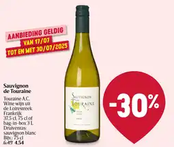 Delhaize Sauvignon de Touraine aanbieding