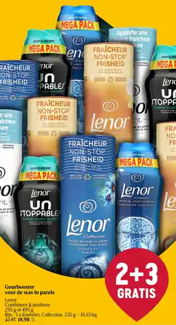 Delhaize Lenor Geurbooster voor de was in parels aanbieding