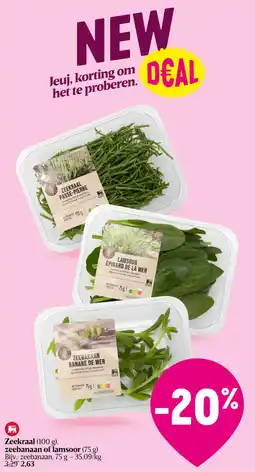 Delhaize Zeekraal , zeebanaan of lamsoor aanbieding