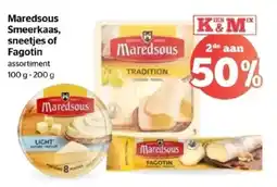 Spar Maredsous Smeerkaas, sneetjes of Fagotin assortiment aanbieding