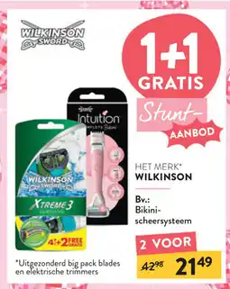 Di Wilkinson Bikinischeersysteem aanbieding