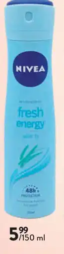 Di Nivea fresh energy deospray aanbieding