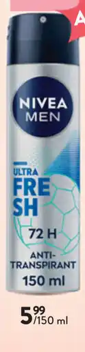 Di Nivea men anti transpirant aanbieding