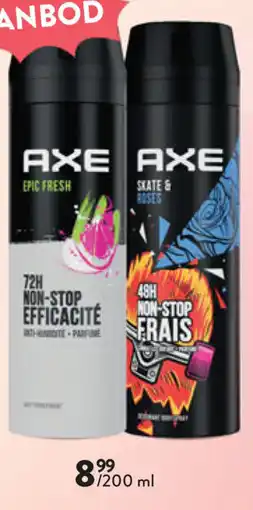 Di Axe epic fresh / skate& roses aanbieding