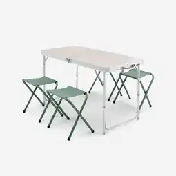 Decathlon CAMPINGTAFEL MET 4 KRUKJES OPKLAPBAAR 4 TOT 6 PERSONEN aanbieding
