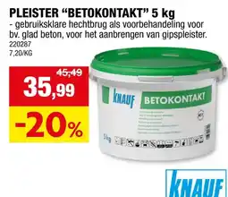 Hubo Knauf betokontakt 5kg aanbieding