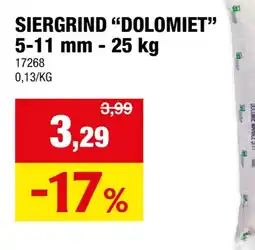 Hubo Dolomiet 5-11 mm 25kg wit aanbieding