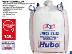 Hubo Bouwafvalzak 1500kg afhaling inbegrepen