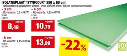 Hubo Styrodur 3035 CNE isolatieplaat XPS 250x60x5 cm Rd1,45 aanbieding