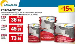 Hubo Aquaplan kelder-bezetting 5kg wit aanbieding