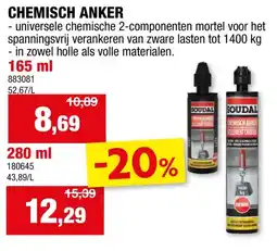Hubo Soudal chemisch anker 280ml aanbieding