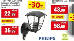 Hubo Philips Arbour LED wandlamp 3,8W antraciet aanbieding