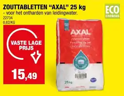 Hubo Axal zouttabletten voor waterontharders 25kg aanbieding