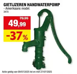 Hubo Handwaterpomp gietijzer aanbieding