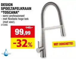 Hubo Aquatrends Toscana keukenkraan eengreeps semi-professioneel aanbieding