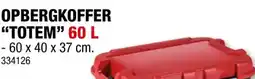 Hubo Keter Totem opbergkoffer 60l zwart-rood aanbieding