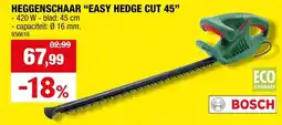Hubo Bosch EasyHedgeCut 45 elektrische heggenschaar 420W 45cm aanbieding