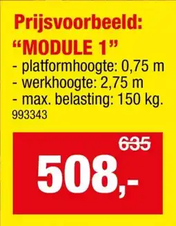 Hubo Altrex RS Tower 34 stelling module 1 aanbieding