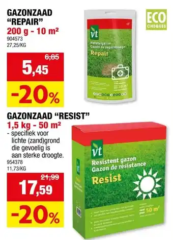 Hubo VT Repair herstelgazon 200g aanbieding