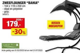 Hubo Garden Plus Bahia hangstoel grijs aanbieding