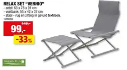 Hubo Garden Plus Vernio relax set aanbieding