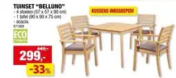 Hubo Garden Plus Belluno tuinset bruin aanbieding