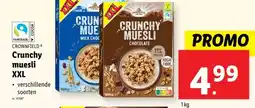 Lidl Crunchy muesli XXL aanbieding