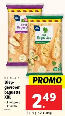 Lidl Diep- gevroren baguette XXL aanbieding