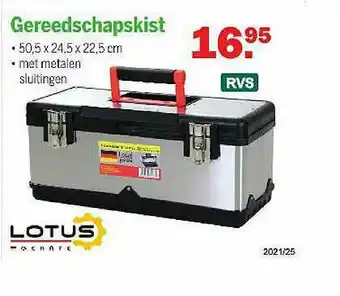 Gereedschapskist Lotus