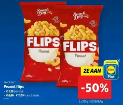 Lidl Peanut flips aanbieding
