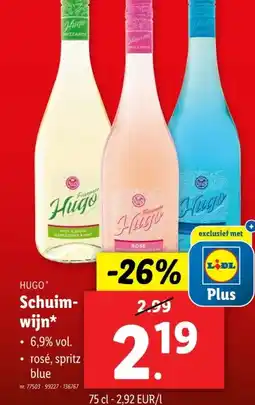 Lidl Schuim- wijn aanbieding