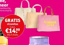 Kruidvat strandtas aanbieding