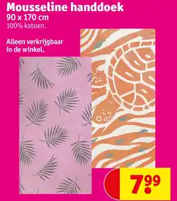 Kruidvat Mousseline handdoek aanbieding