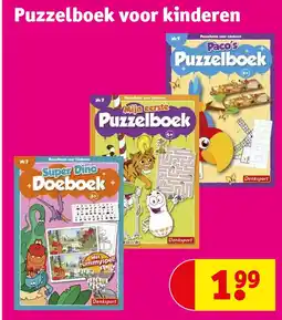 Kruidvat Puzzelboek voor kinderen aanbieding