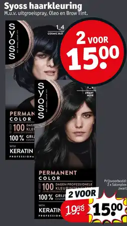 Kruidvat Syoss haarkleuring aanbieding