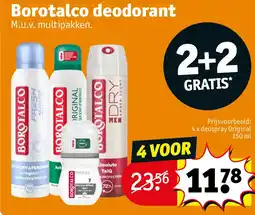 Kruidvat Borotalco deodorant aanbieding