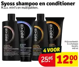 Kruidvat Syoss shampoo en conditioner aanbieding