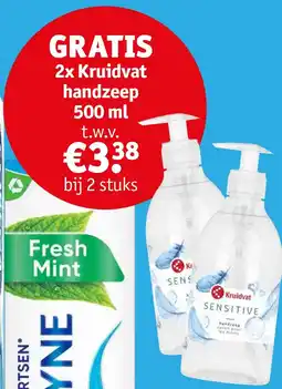 Kruidvat 2x Kruidvat handzeep 500 ml aanbieding