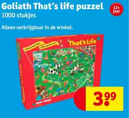 Kruidvat Goliath That’s life puzzel aanbieding