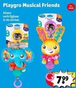 Kruidvat Playgro Musical Friends aanbieding