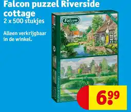 Kruidvat Falcon puzzel Riverside cottage aanbieding