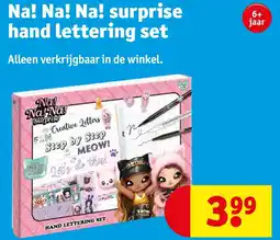 Kruidvat Na! Na! Na! surprise hand lettering set aanbieding