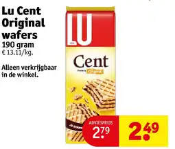 Kruidvat Lu Cent Original wafers aanbieding
