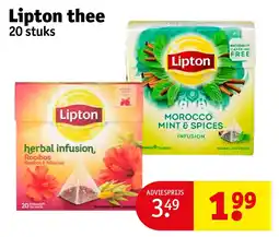 Kruidvat Lipton thee aanbieding