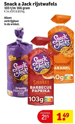 Kruidvat Snack a Jack rijstwafels aanbieding