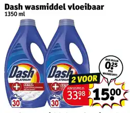 Kruidvat Dash wasmiddel vloeibaar aanbieding
