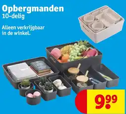 Kruidvat Opbergmanden aanbieding