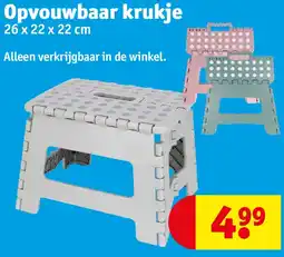Kruidvat Opvouwbaar krukje aanbieding